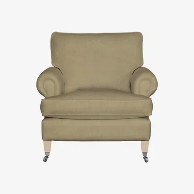 Perch and Parrow Delcor Fulham Armchair in Trombone Yellow