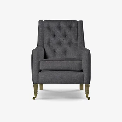 Perch and Parrow Delcor Duke Armchair in Crow Black