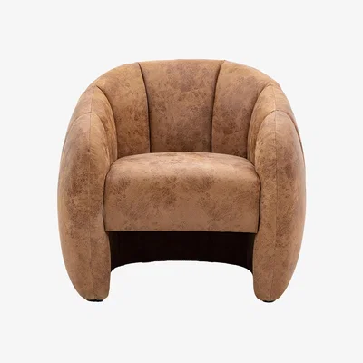 Perch and Parrow Bubble Tub Chair in Leather