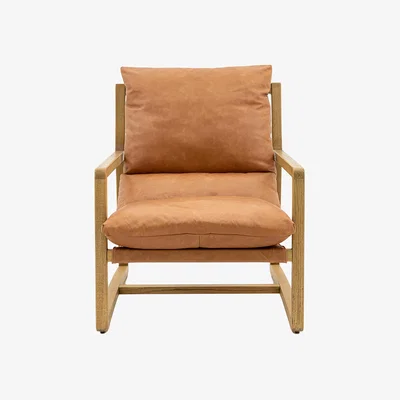 Perch and Parrow Tranquil Leather Lounge Chair