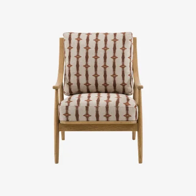 Perch and Parrow Aldona Armchair in Stripe Print