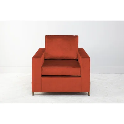 Perch and Parrow George Armchair in Marmalade Orange