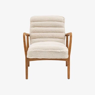Perch and Parrow Scott Armchair in Cream Sheepskin