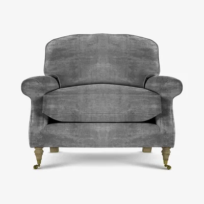Perch and Parrow Delcor Ridley Armchair in Cloudy Grey