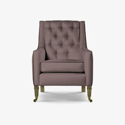 Perch and Parrow Delcor Duke Armchair in Rose Petal
