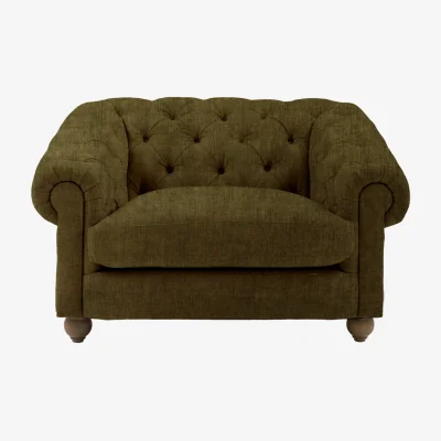 Perch and Parrow Heritage Armchair in Olive