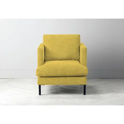 Perch and Parrow Justin Armchair in Summer Buttercup
