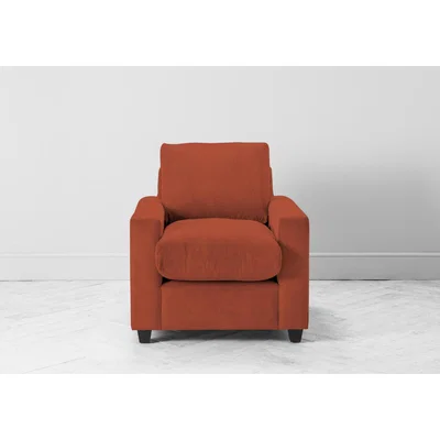 Perch and Parrow Mimi Armchair in Marmalade Orange