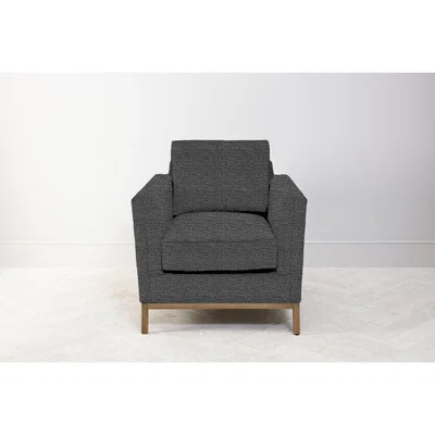 Perch and Parrow Jamie Armchair in Hola Black