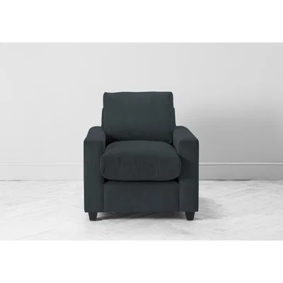 Perch and Parrow Mimi Armchair in Denim Blue