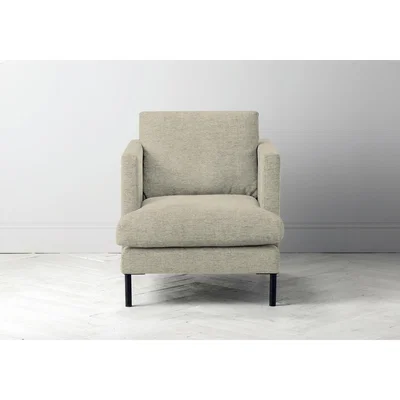 Perch and Parrow Justin Armchair in Winter Rye
