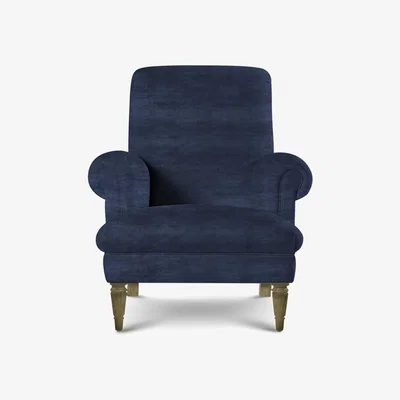 Perch and Parrow Delcor Petite Armchair in Blue Lavender