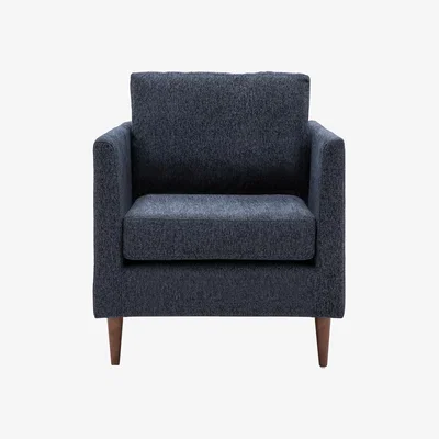 Perch and Parrow Sloucher Armchair in Charcoal