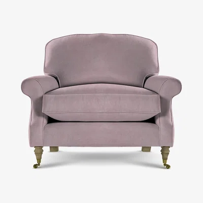 Perch and Parrow Delcor Ridley Armchair in Portrait Pink