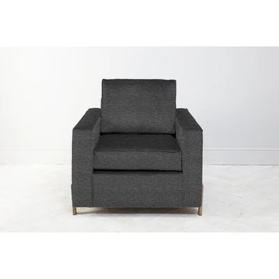 Perch and Parrow George Armchair in Hola Black