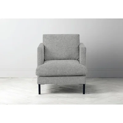 Perch and Parrow Justin Armchair in The Great White