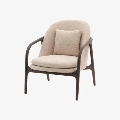 Perch and Parrow Addison Armchair in Taupe