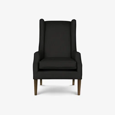 Perch and Parrow Delcor Camden Armchair in Obsidian Black
