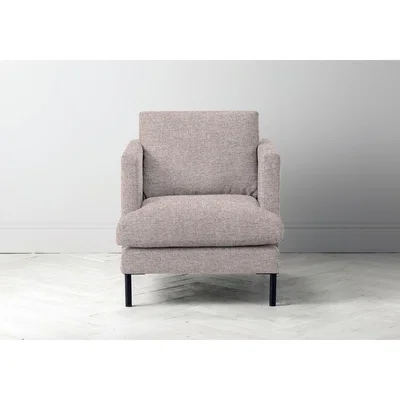 Perch and Parrow Justin Armchair in Blush Pink
