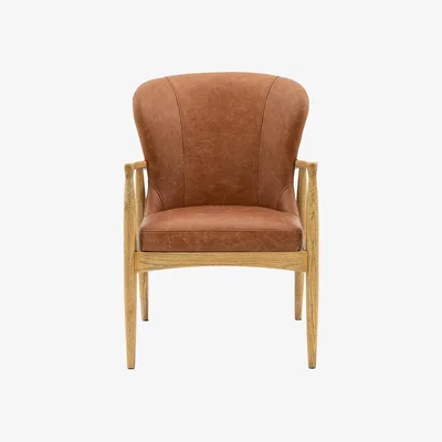 Perch and Parrow Charmer Leather Armchair