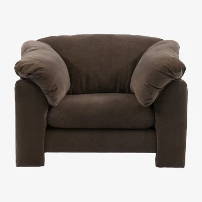 Perch and Parrow Pillow  Armchair in Mushroom