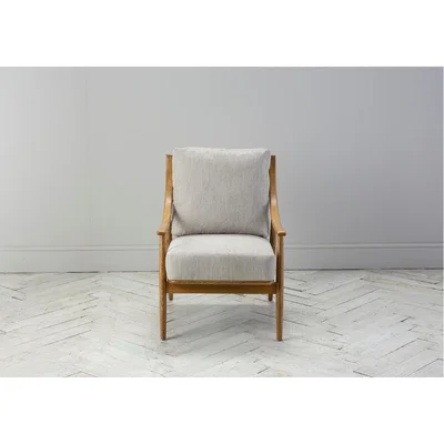 Perch and Parrow Aldona Jasmine Linen Armchair