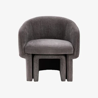 Perch and Parrow Kick-back Armchair in Slate