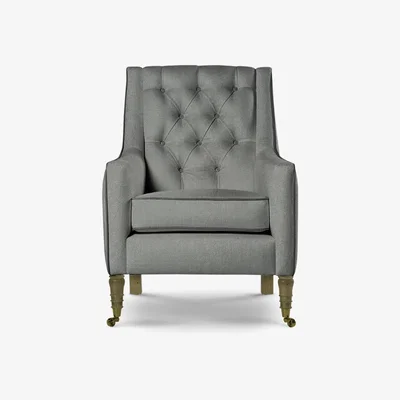 Perch and Parrow Delcor Duke Armchair in Thyme Green