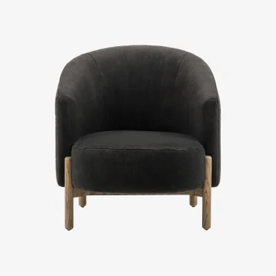 Perch and Parrow Relaxer Armchair in Graphite