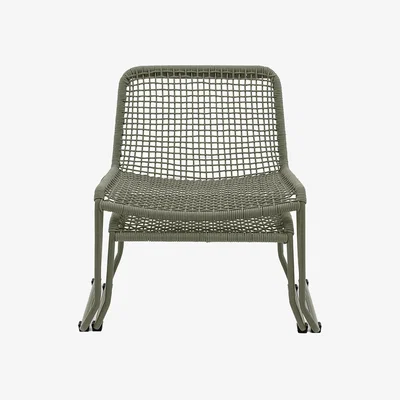 Perch and Parrow Take-a-break Lounge Chair with Footstool in Green