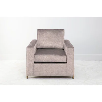 Perch and Parrow George Armchair in Blush Pink