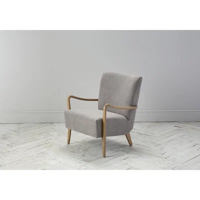 Perch and Parrow Brossard Iron Grey Armchair