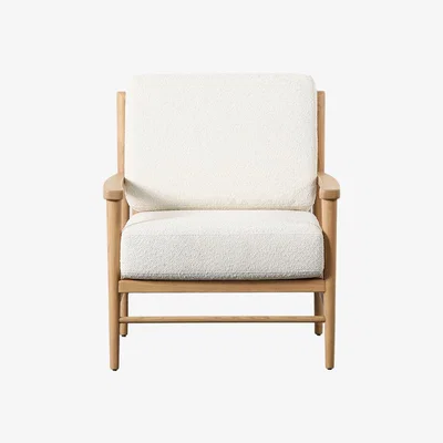 Perch and Parrow Lidia Armchair in Cream