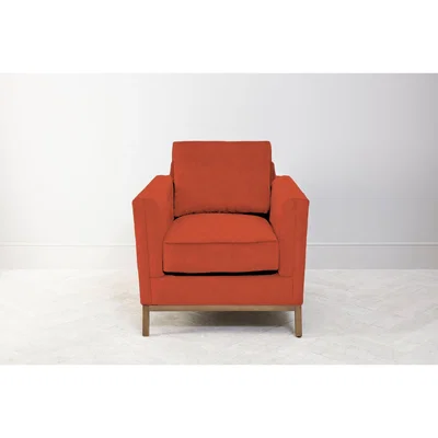 Perch and Parrow Jamie Armchair in Marmalade Orange