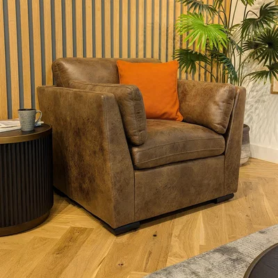 Quatropi Mikey Armchair Brown 98x90cm
