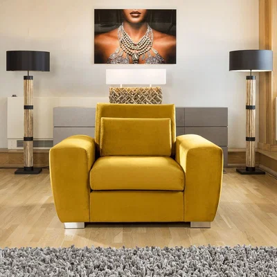 Quatropi Quatropi Ohio Luxury Single Armchair Rich Velvet Fabric Made to Order