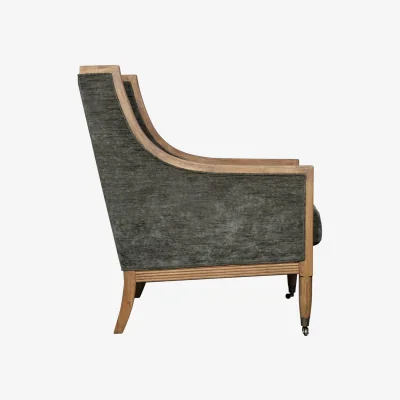 The Range Albury Velvet Armchair - Grey