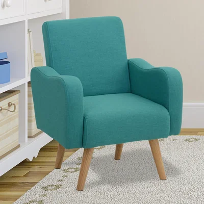 The Range Linen Nordic Armchair Sofa Chair - Teal