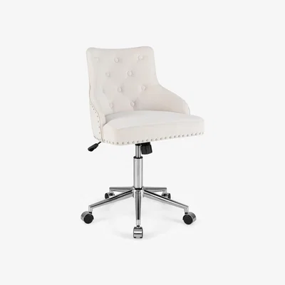 The Range Adjustable 360 Swivel Accent Armchair - White