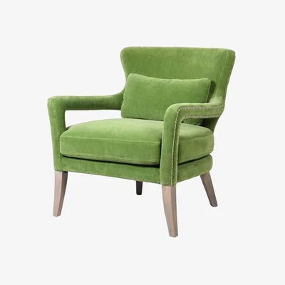 Rockett St George Gorgeous Green Velvet Armchair
