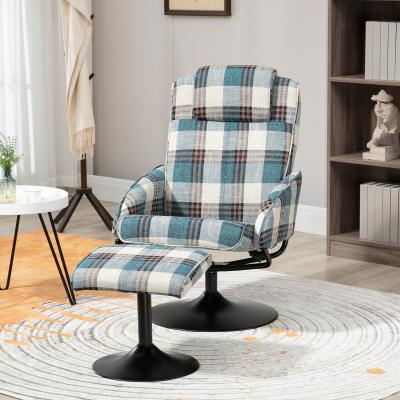 The Range Recliner Chair and Footstool Armchair Swivel Seat - Multicolour