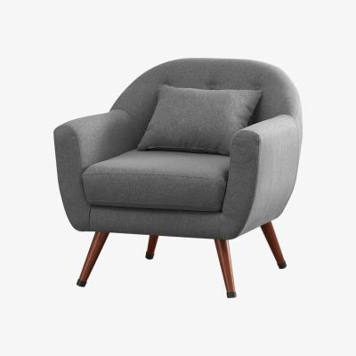 The Range Fabric Upholstered Lounge Chair - Grey