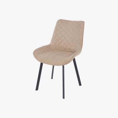 The Range Set Of 2 Aspen Fabric Upholstered Chairs With Metal Legs  - Sand