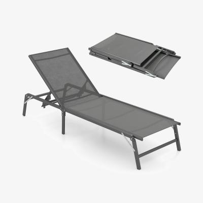 The Range Foldable Patio Lounge Chair - Grey
