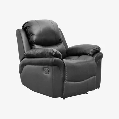 The Range Madison Leather Recliner Armchair  - Black