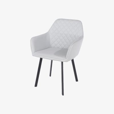 The Range Set of 2 Aspen Upholstered Armchairs With Metal Legs - Grey
