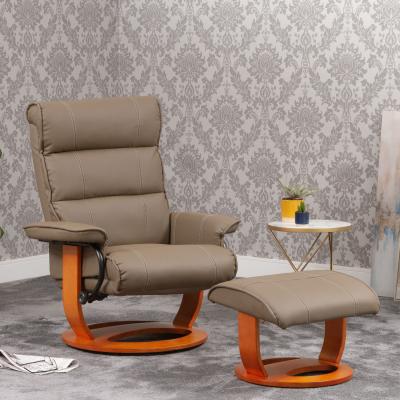 The Range Carnegie Swivel Recliner with Massage and Heat Beige - Beige