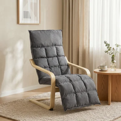 The Range HOMCOM Accent Chair, Leisure Lounge Chair Armchair - Grey
