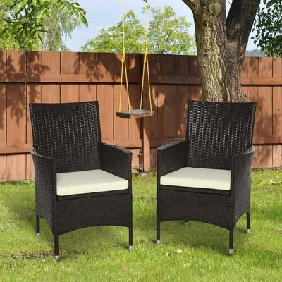 The Range Outdoor Rattan Armchair - Brown