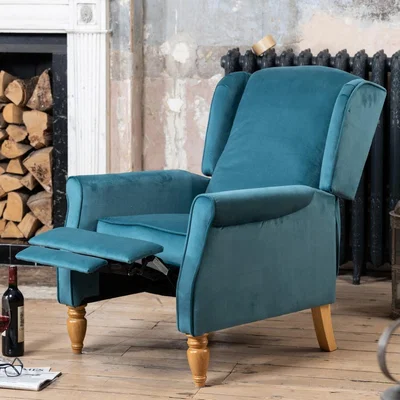 The Range Barksdale Recliner Armchair - Teal